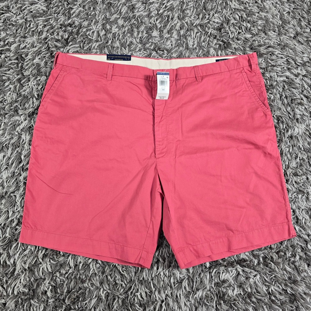 Polo Ralph Lauren Mens Big and Tall 50 Pink Chino Shorts Classic Fit NWT
